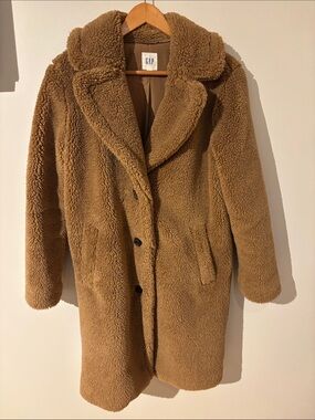 GAP Camel Teddy Coat Size S